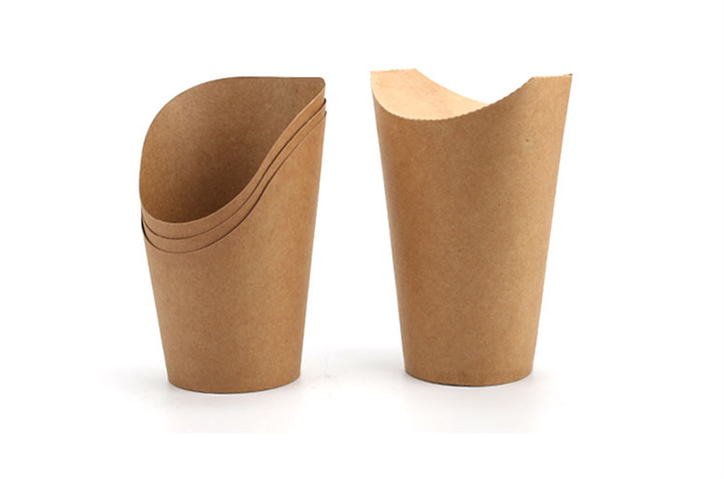 slanted paper cup