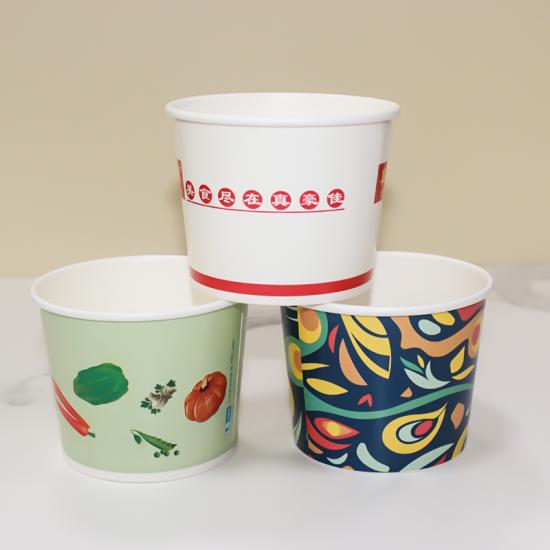 Printed Paper Bowl with Lid
