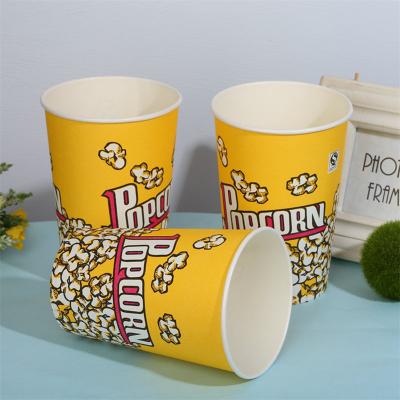personalisierte klassische wiederverwendbare Popcorneimer aus Papier

