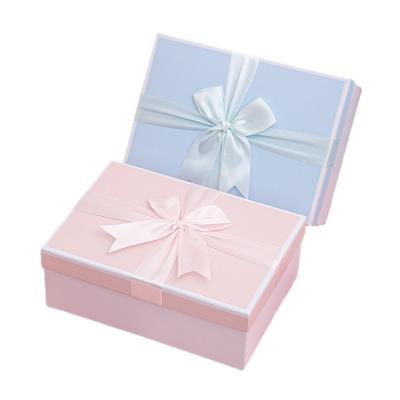 Schleife blau rosa Valentinstag Geschenkverpackungsboxen
