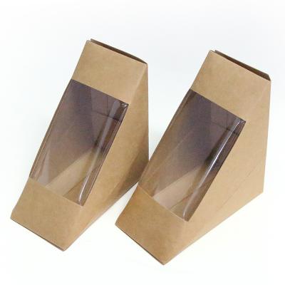 Sandwichboxen aus Bastelpapier mit benutzerdefiniertem Fensterlogo
