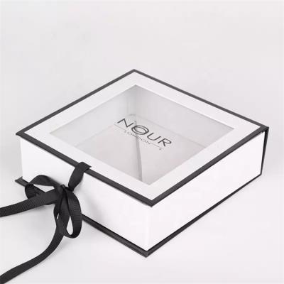 gift paper box with clear window