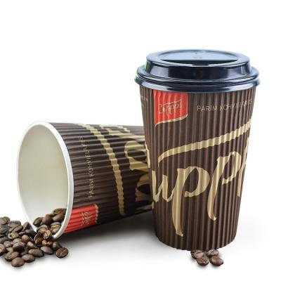 Großhandel doppelwandige 8oz Papierkaffeetasse
